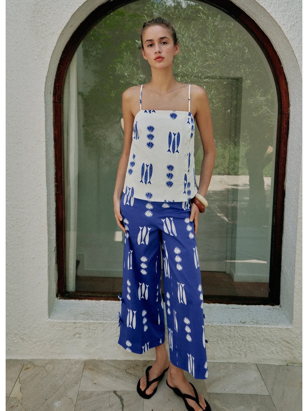 Zara Printed Tie Culottes